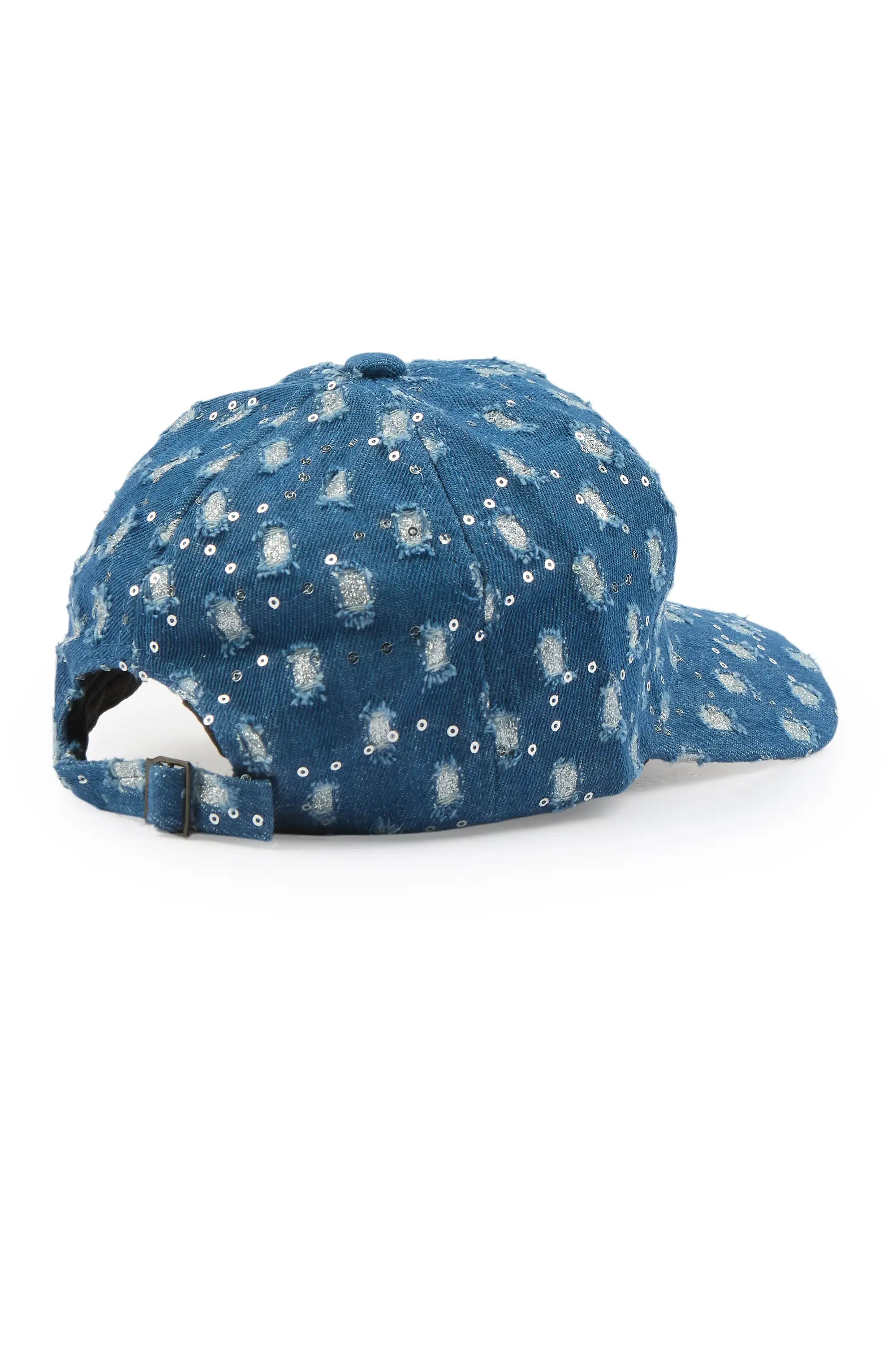 Mosley Denim Blue Rhinestone Trucker Hat