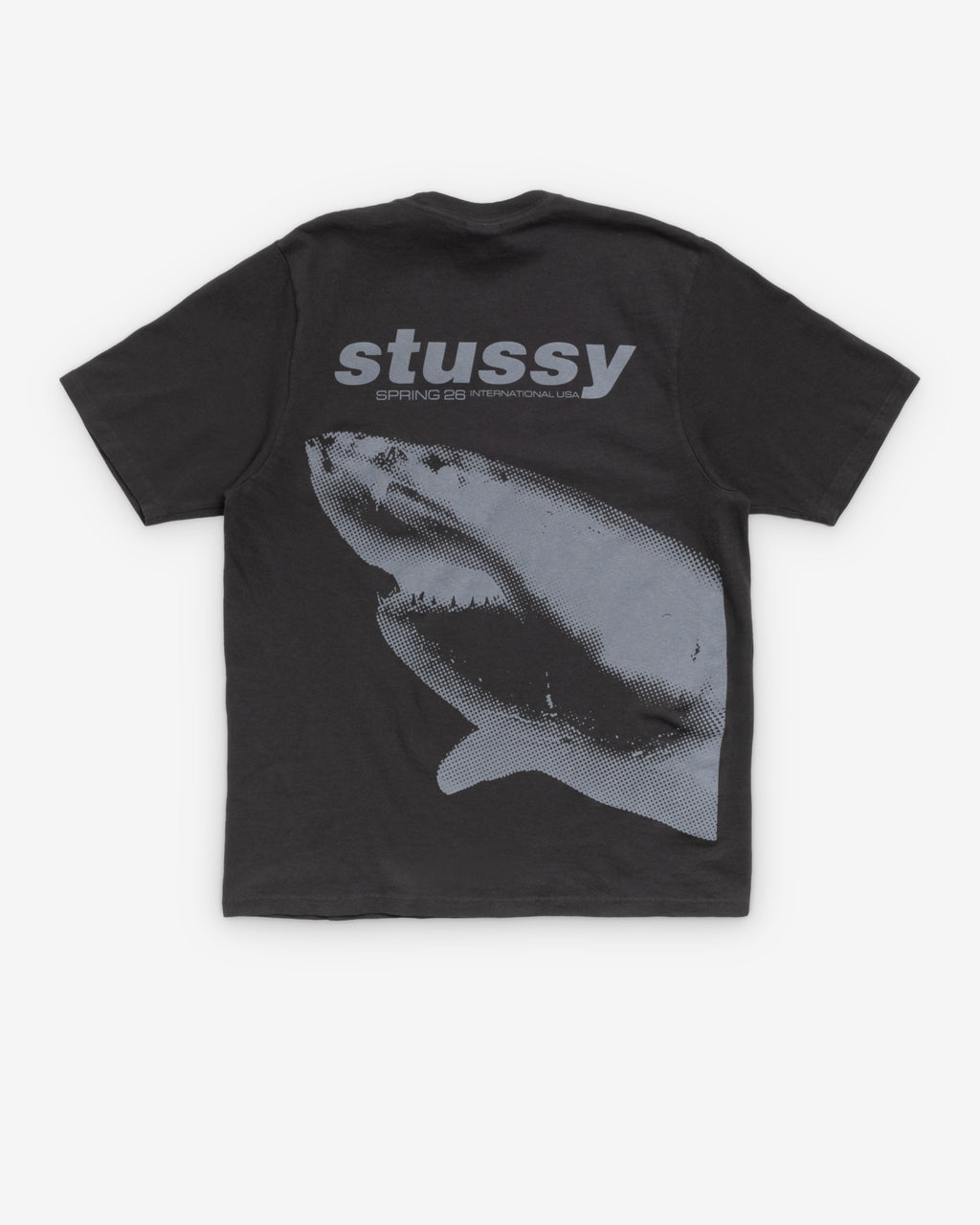 Stüssy - Men's Shark Pig. Dyed Tee - (Faded Black)