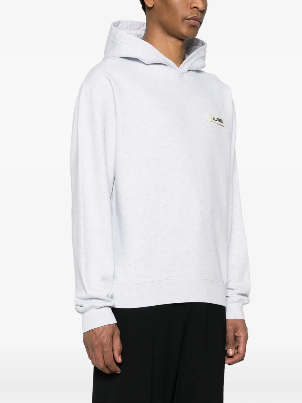 Jacquemus The Gros Grain Hoodie Grey