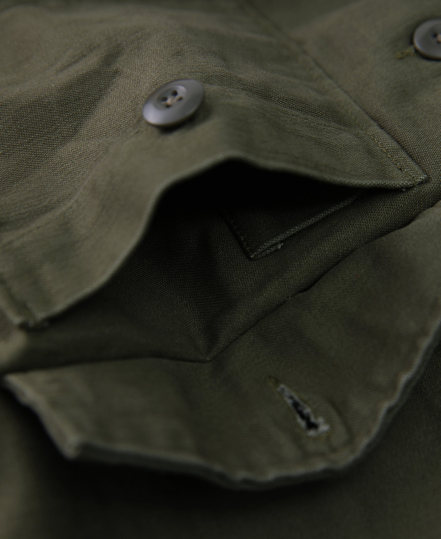 Vietnam War US Army OG-107 Fatigue Utility Shirt - Plain