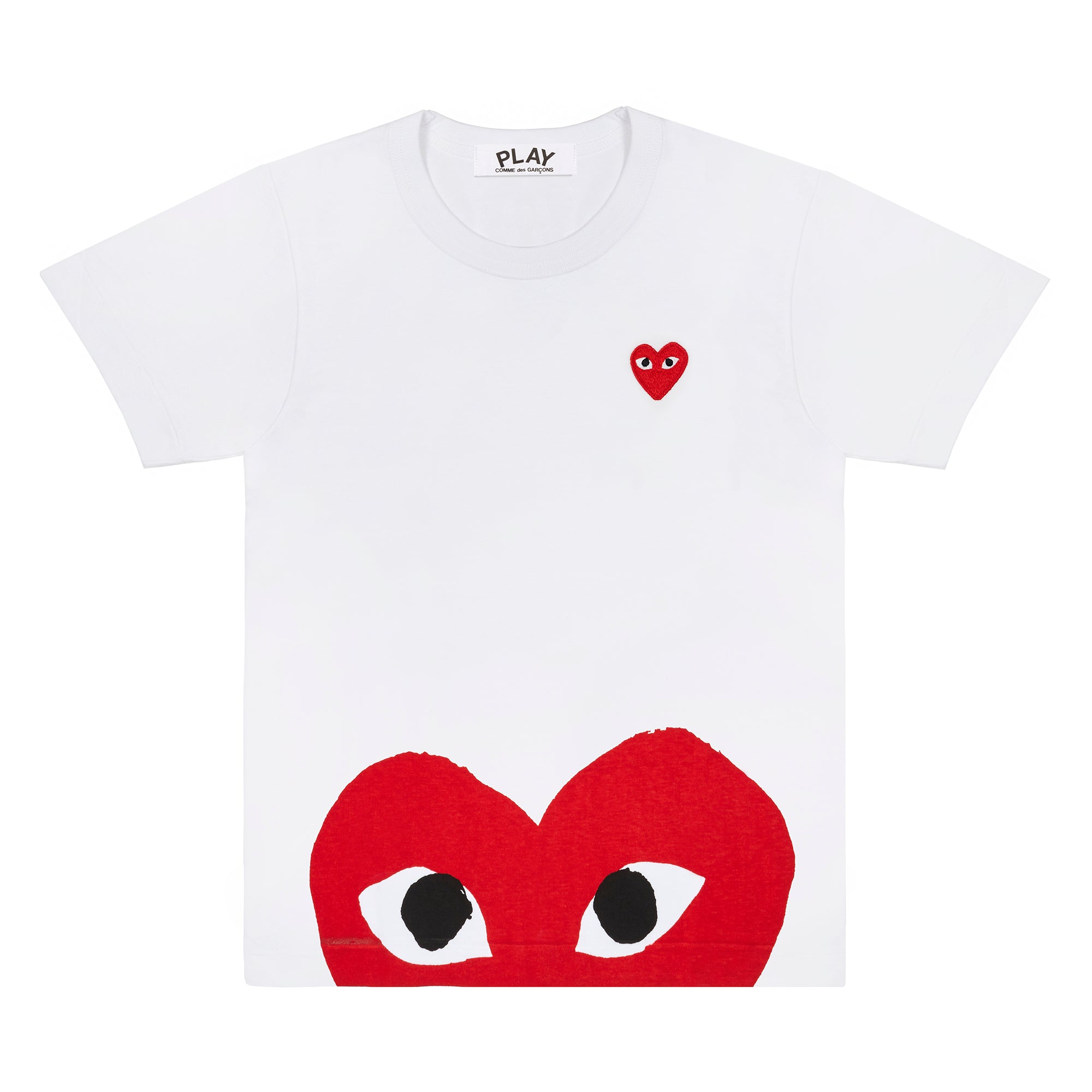 Play - Unisex's Red T-Shirt - (T034)(White)