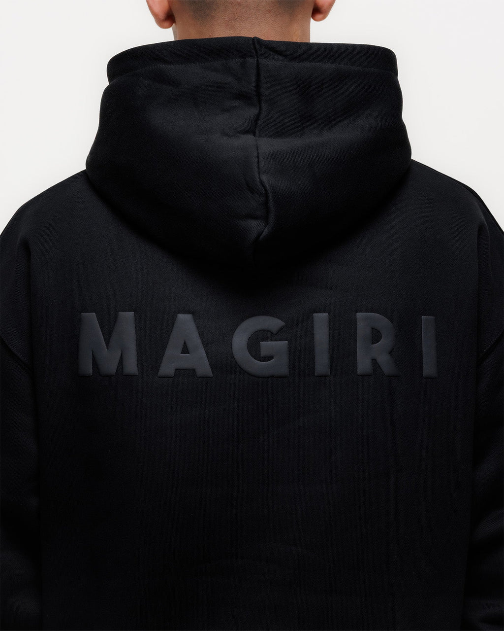 Magiri Core Puff Printed Hoodie in Black