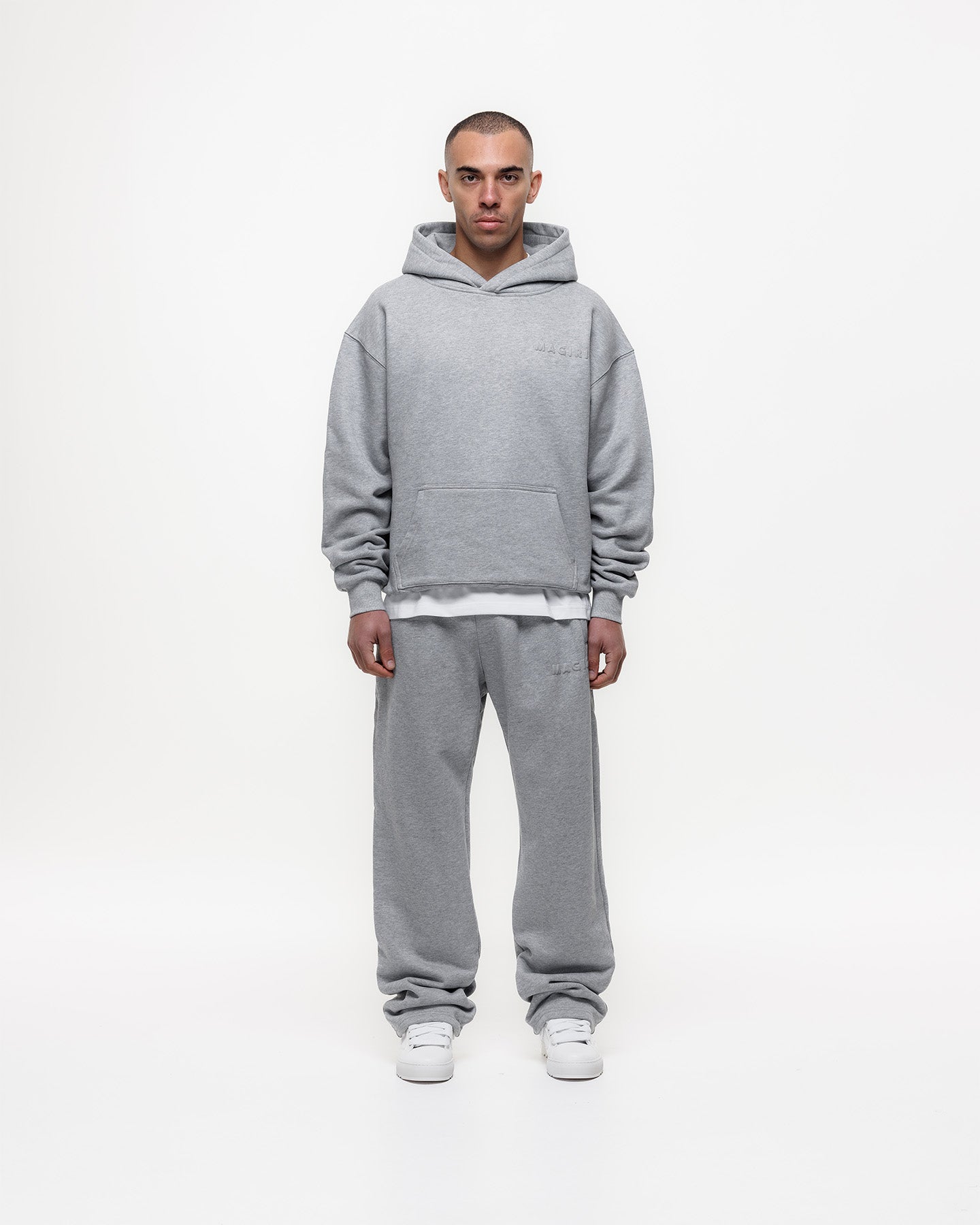 Magiri Core Puff Printed Joggers in Grey
