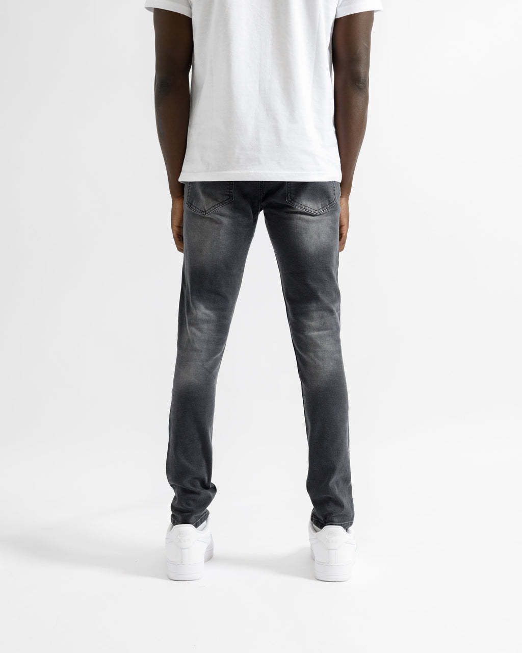 Magiri Bordeaux Bandana Ripped Jeans in Black