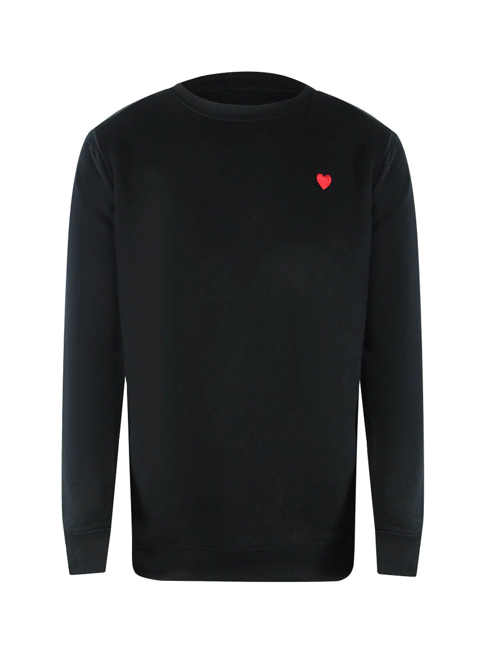 Love Moschino Small Heart Logo Black Sweatshirt
