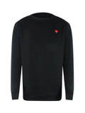 Love Moschino Small Heart Logo Black Sweatshirt