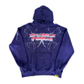 Awful Lot of Cough Syrup Hurricane Hoodie Navy Red