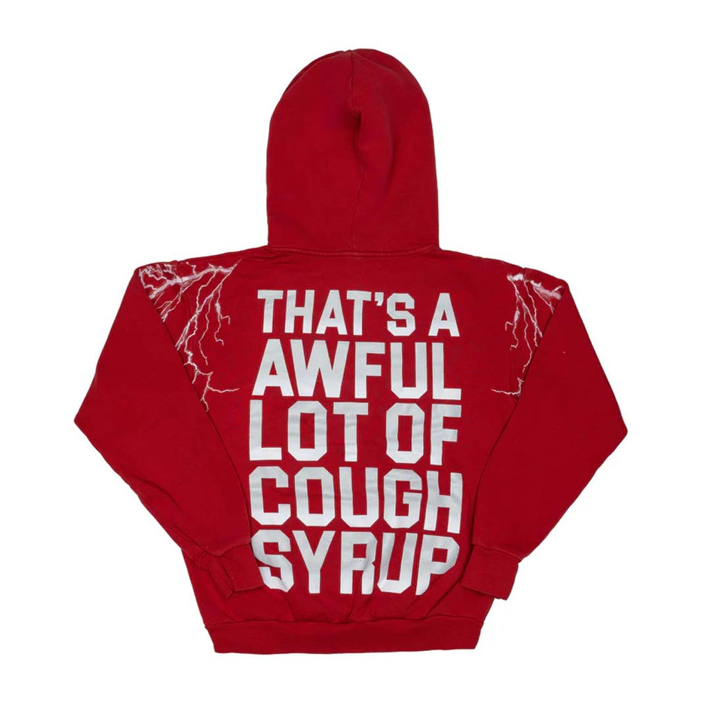 Awful Lot of Cough Syrup Hurricane Hoodie Red