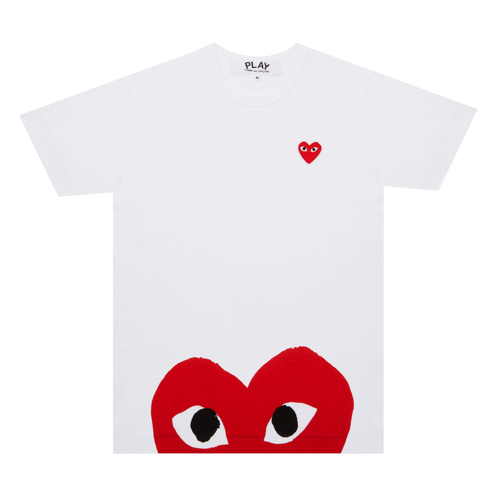Play - Unisex's Red T-Shirt - (T034)(White)