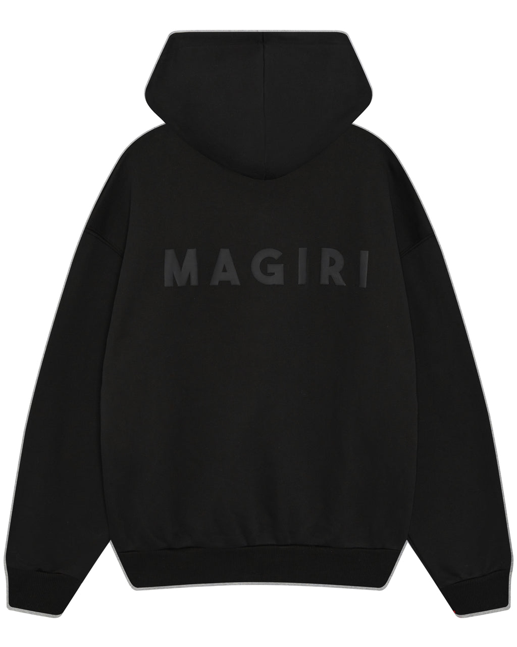 Magiri Core Puff Printed Hoodie in Black