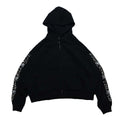 Fraternal What The Pearl Zip Up Hoodie Black