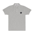 Play - Unisex's Black Emblem Polo Shirt - (T078)(Grey)