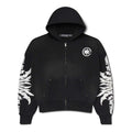 Lost Shdws Complexcon Zip Up Hoodie Acid Wash Black