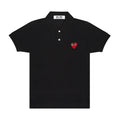 Play - Unisex's Red Emblem Polo Shirt - (T006) (Black)