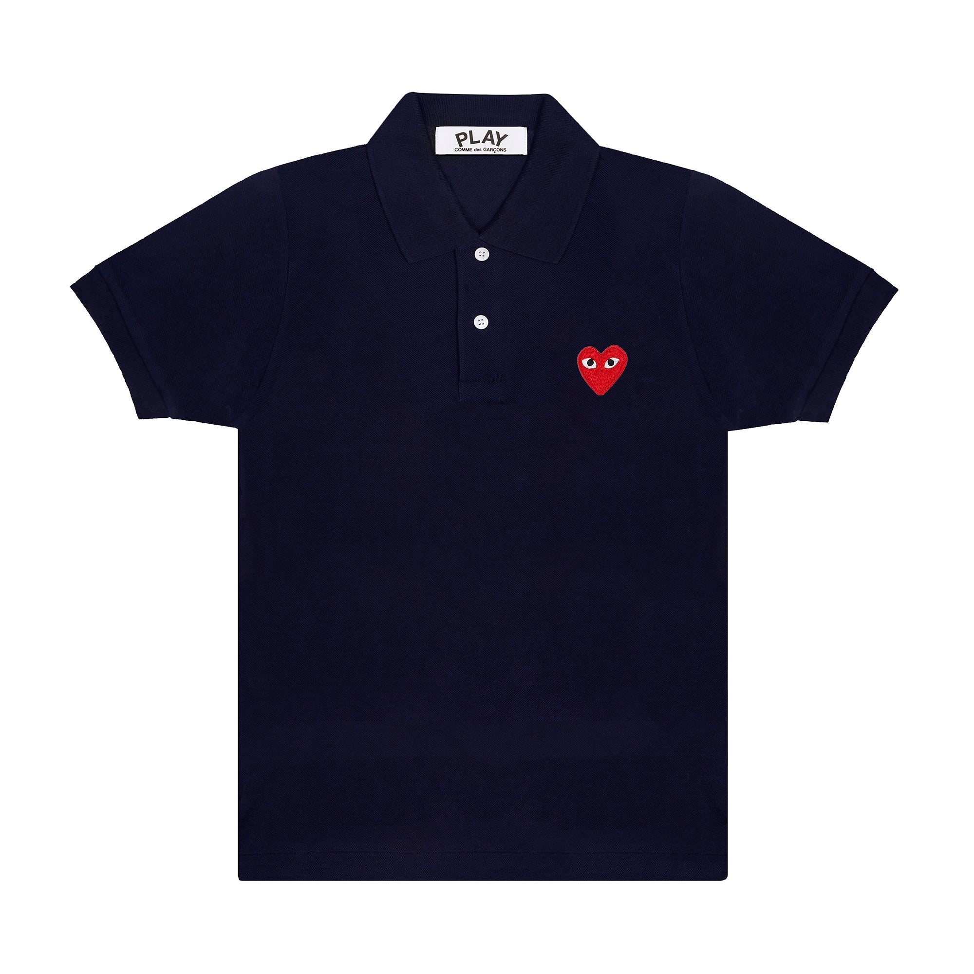 Play - Unisex's Red Emblem Polo Shirt - (T006) (Navy)