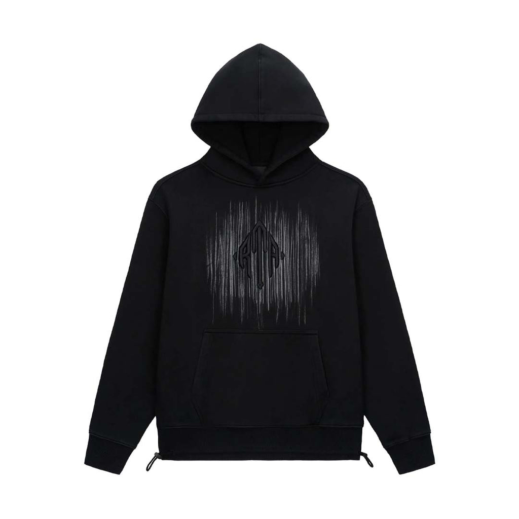 RtA Jordan Etched Monogram Hoodie Black