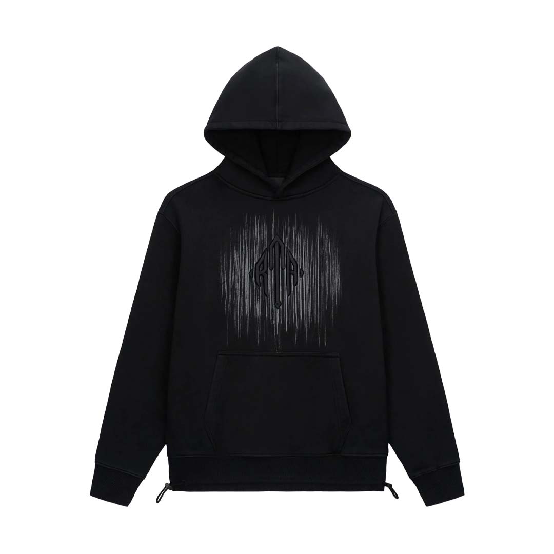 RtA Jordan Etched Monogram Hoodie Black
