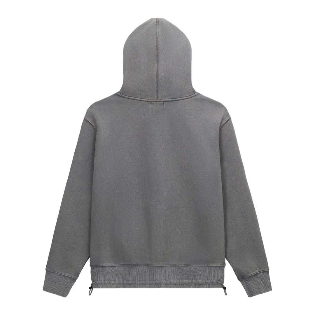 RtA Jordan Stone Etched Monogram Hoodie Grey