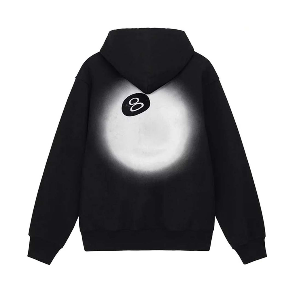 Stussy 8 Ball Fade Hoodie Black