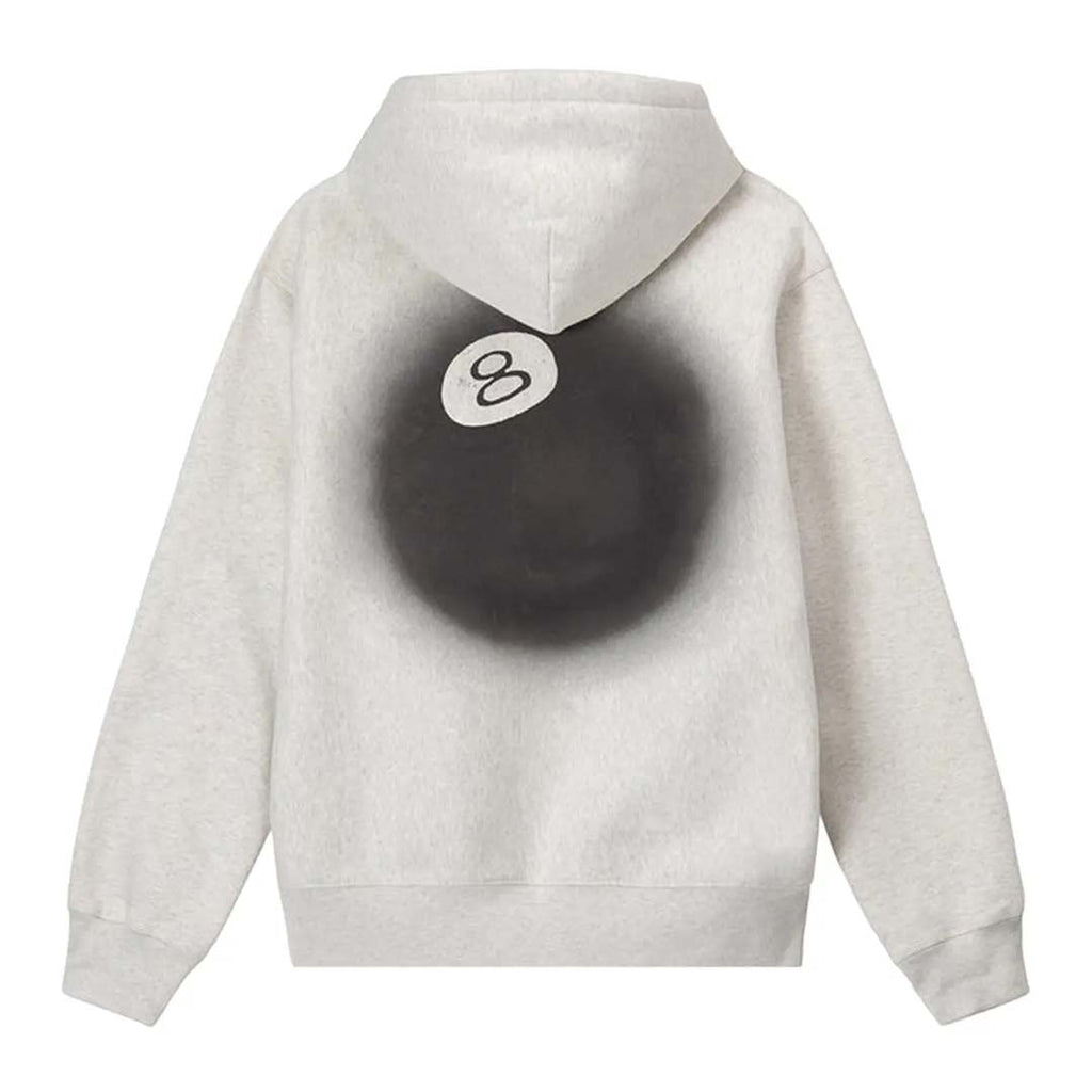 Stussy 8 Ball Fade Hoodie Grey
