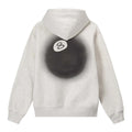 Stussy 8 Ball Fade Hoodie Grey