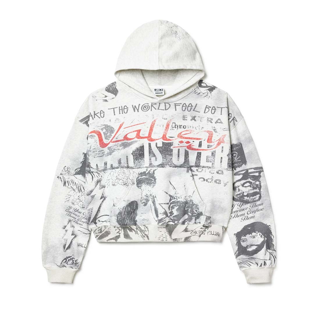 Vale Forever Mural Pullover Hoodie Grey