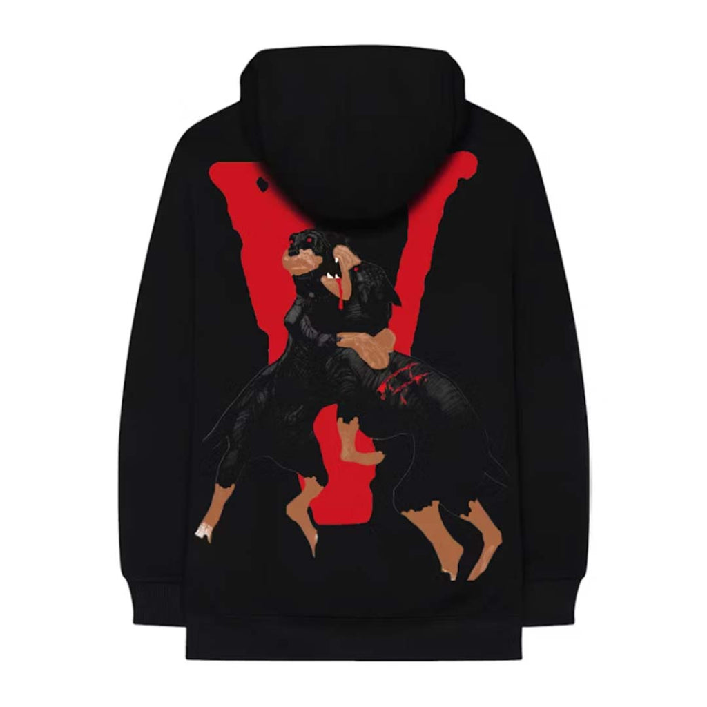 Vlone Pop Smoke Black Dogs Hoodie